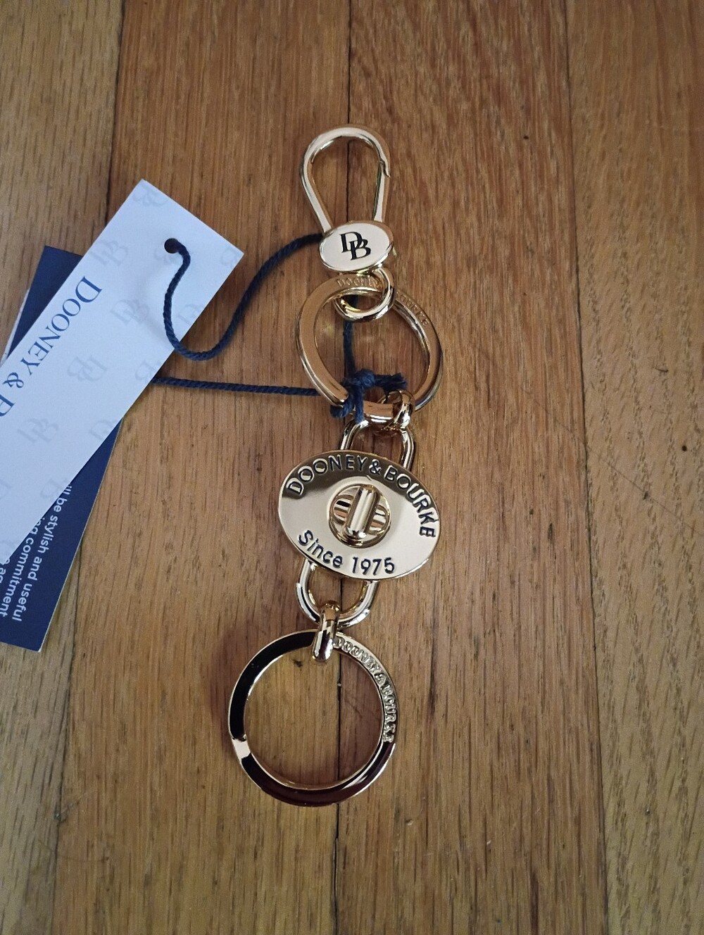 Dooney And Bourke marine Key Fob With Tags.